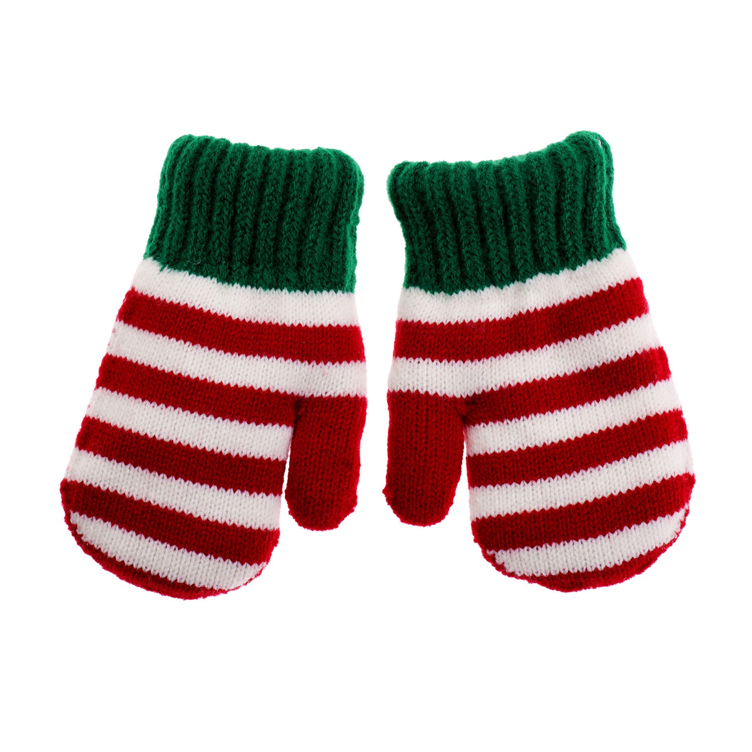 Knitted mittens with soft lining "Elfe"