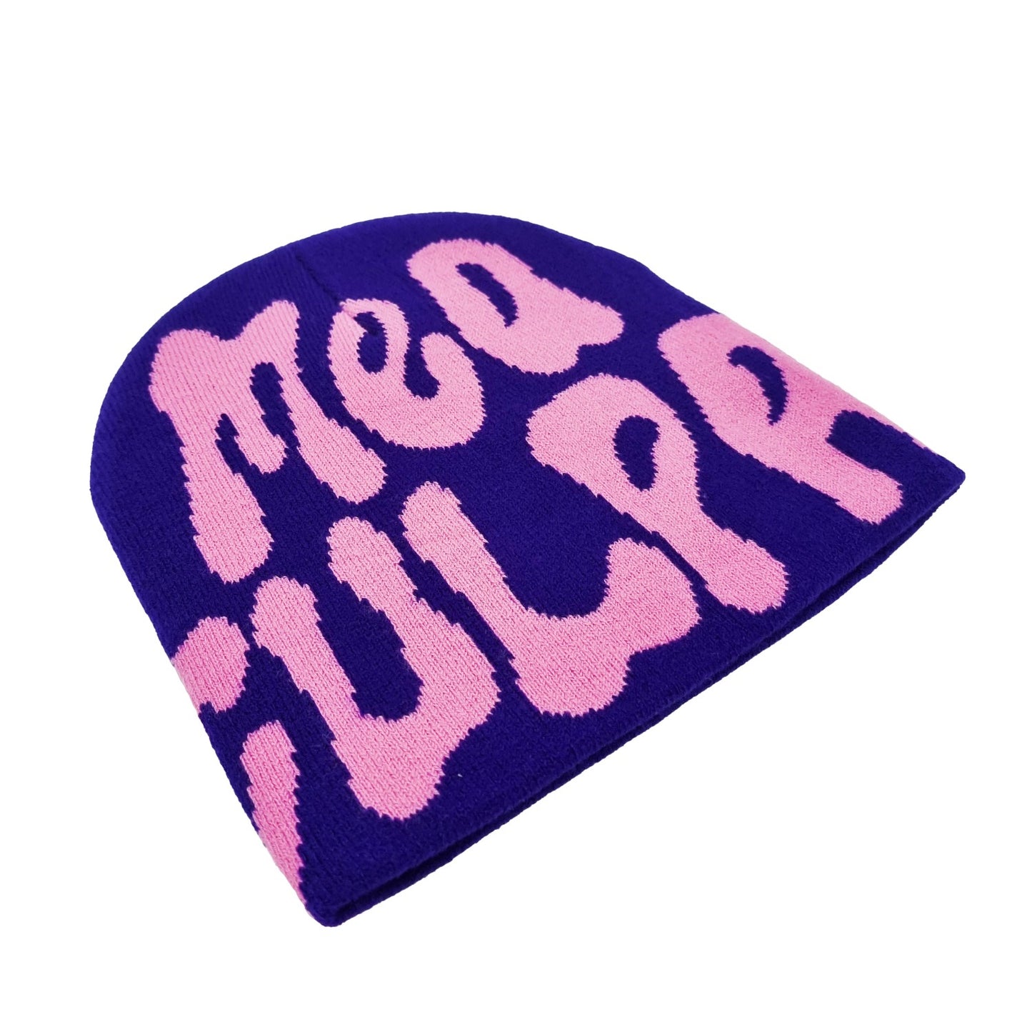 Y2K Mea Culpa purple beanie