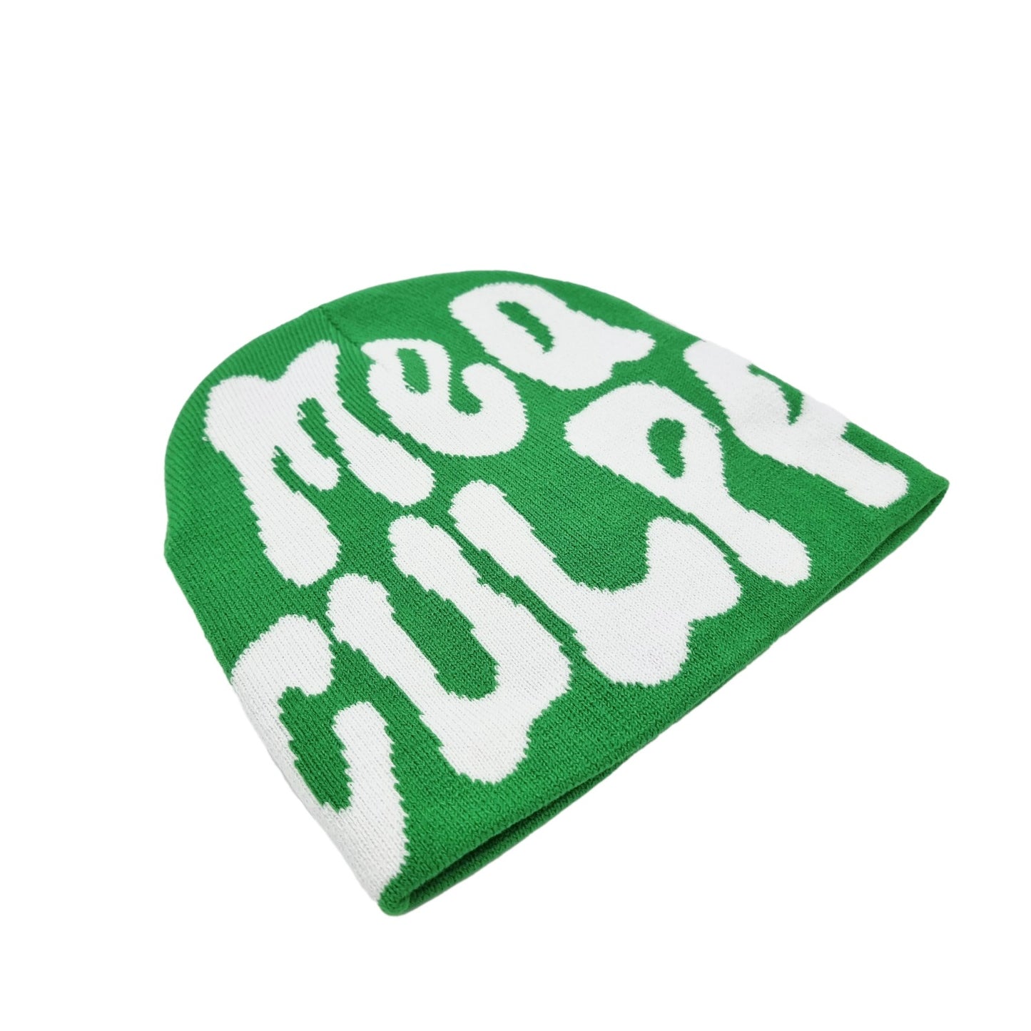 Y2K Mea Culpa green beanie