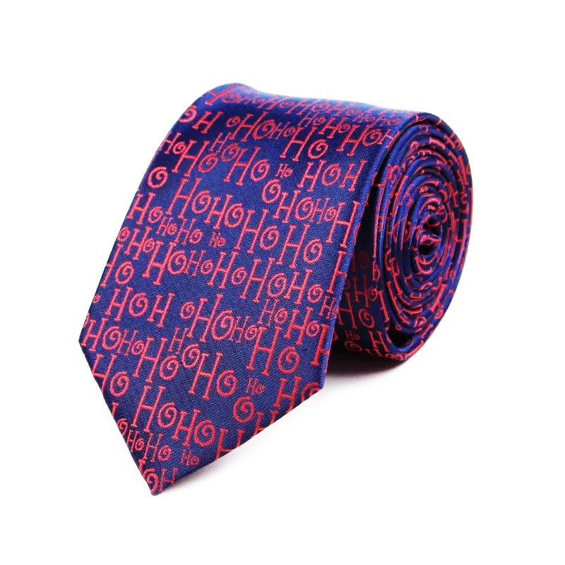 Cravate de Noël "HO HO HO"