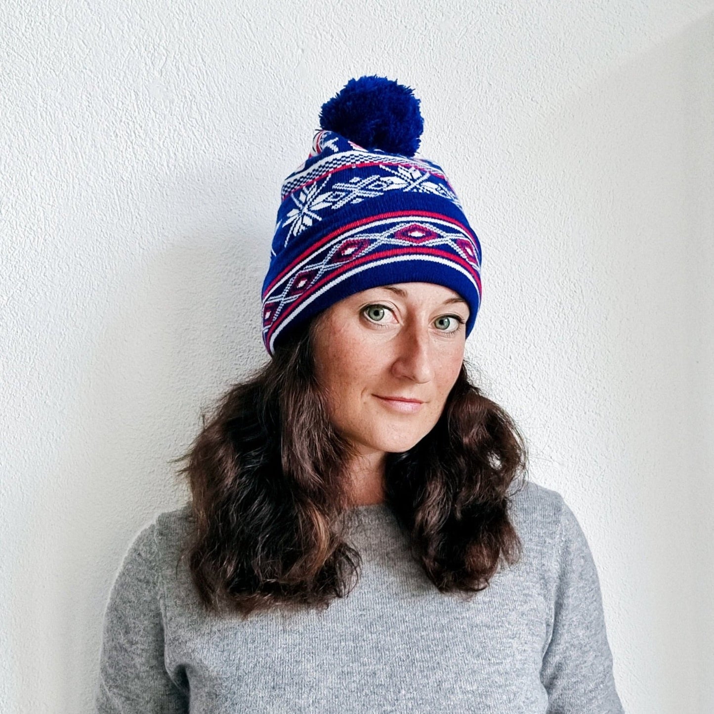 Bonnet de Noël clignotant "Bleu Classic"