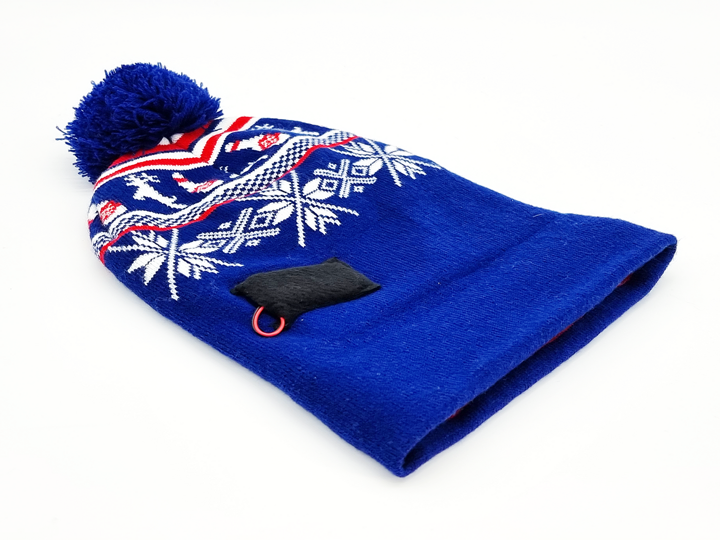 Bonnet de Noël clignotant "Bleu Classic"