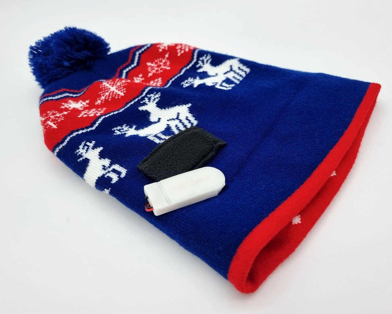 Bonnet de Noël clignotant "The making of Rudolph"