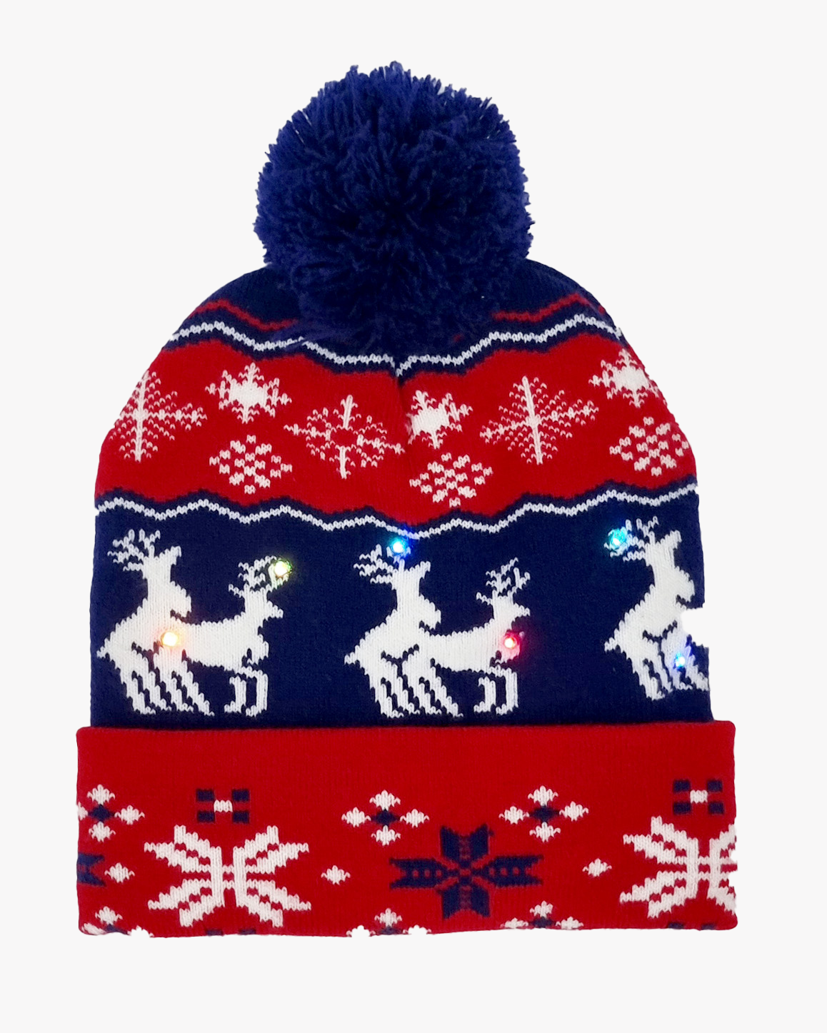 Bonnet de Noël clignotant "The making of Rudolph"