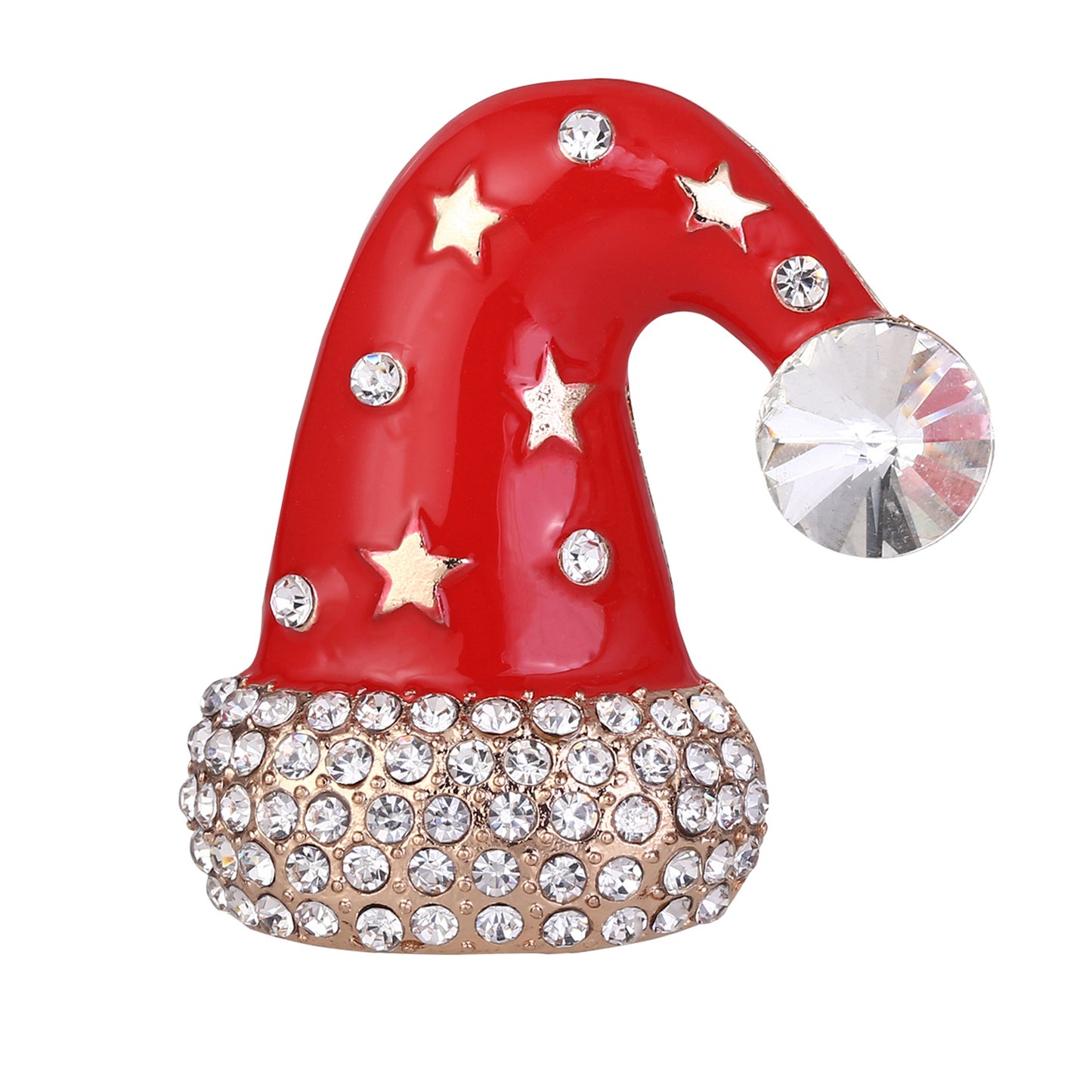 Broche de Noël "Chapeau de Père Noël"