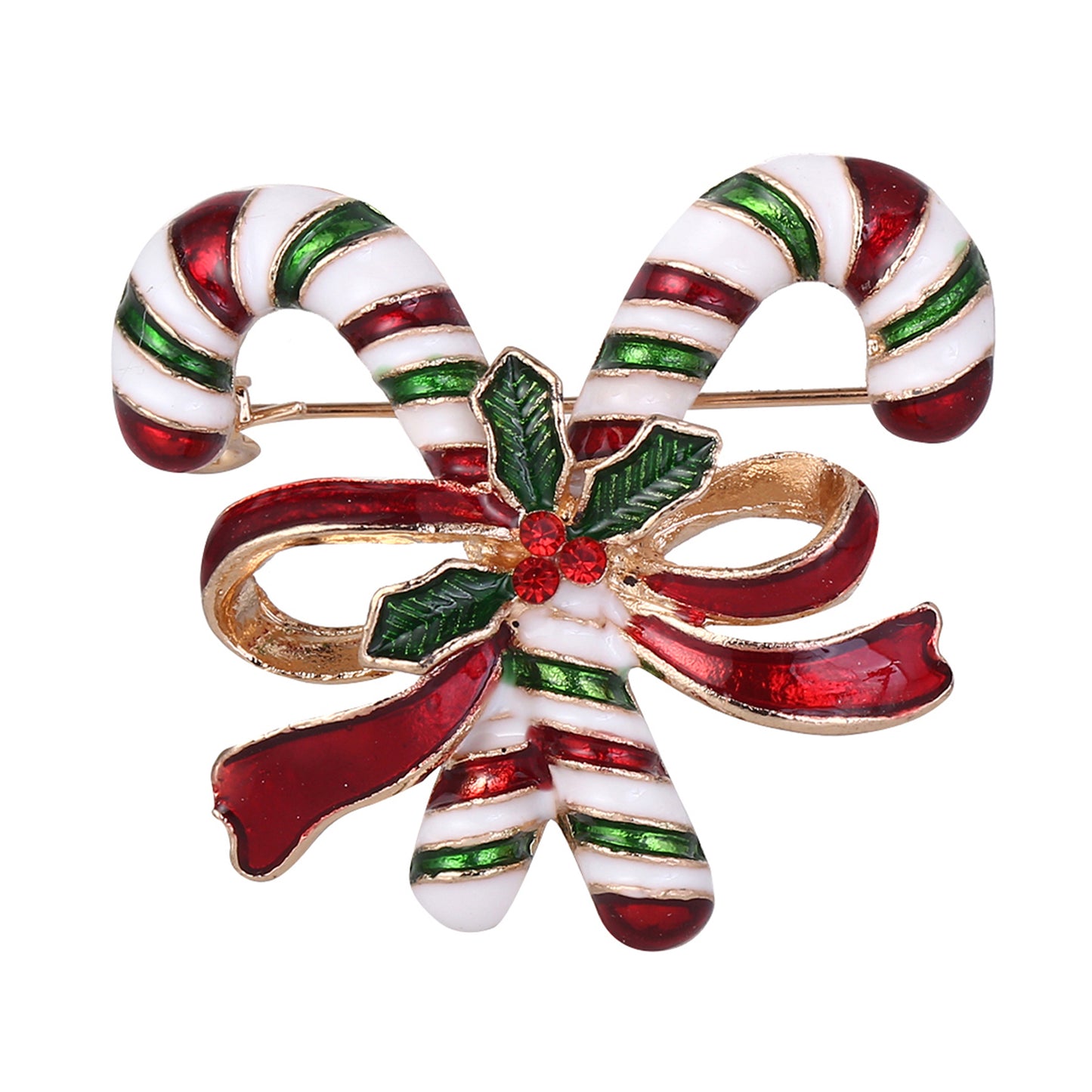 Christmas brooch "Candy Canes"
