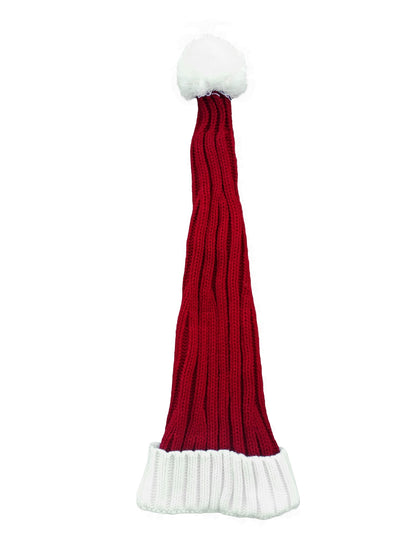 Bonnet de Père Noël Tricoté rouge / blanc