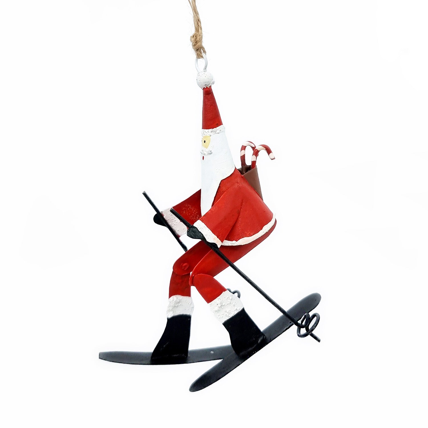 Papa Noël fait du ski