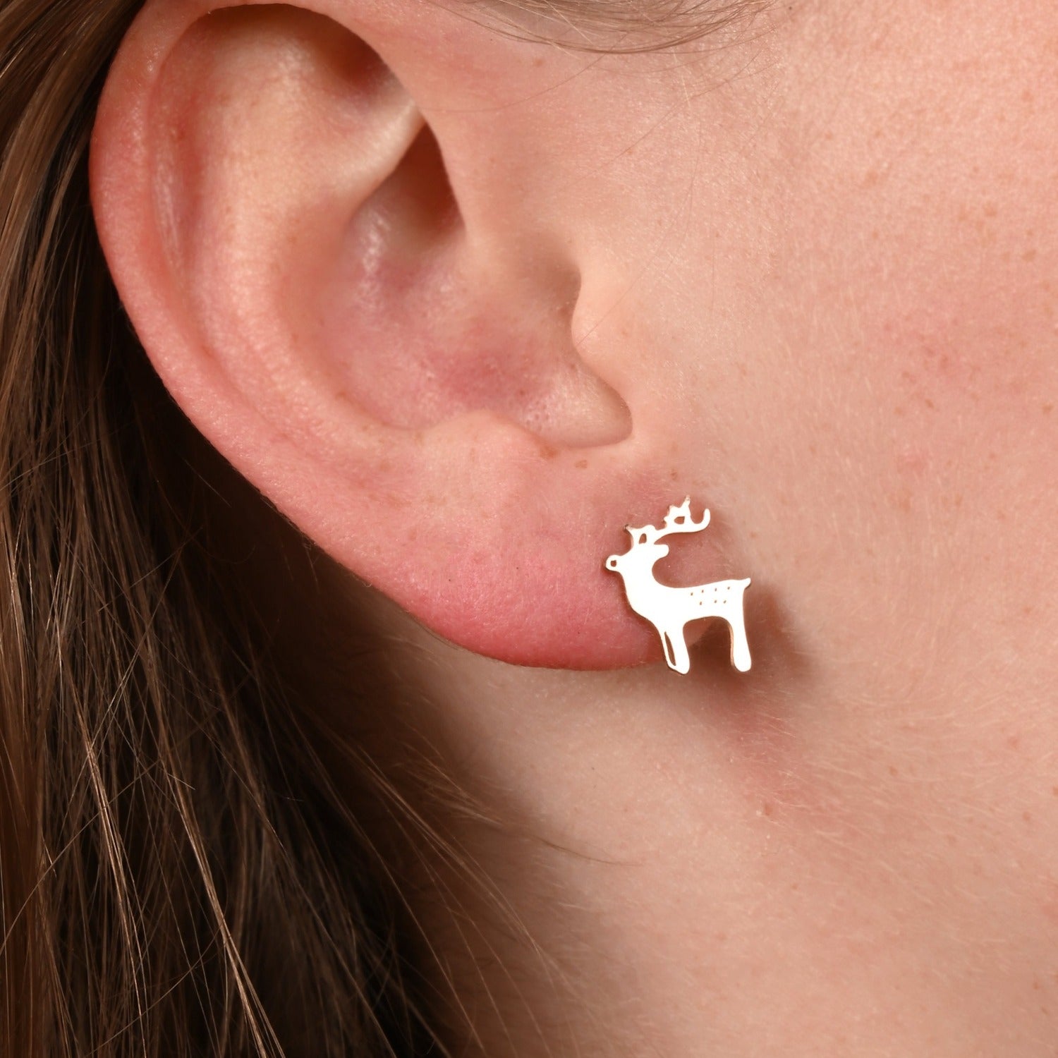 Boucles d'Oreilles clous "Rudolph"