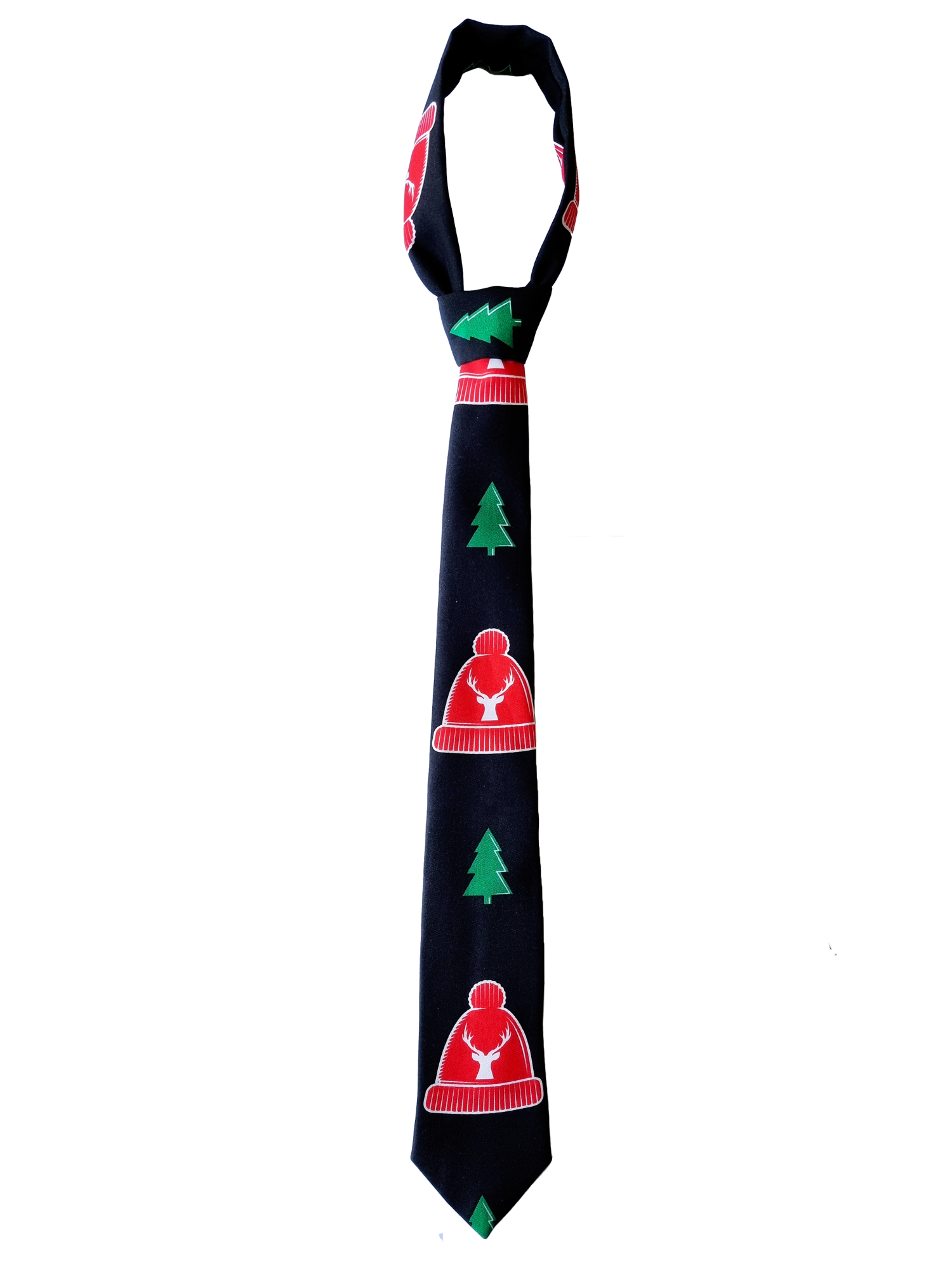 Cravate de Noël "Chapeau de Père Noël"