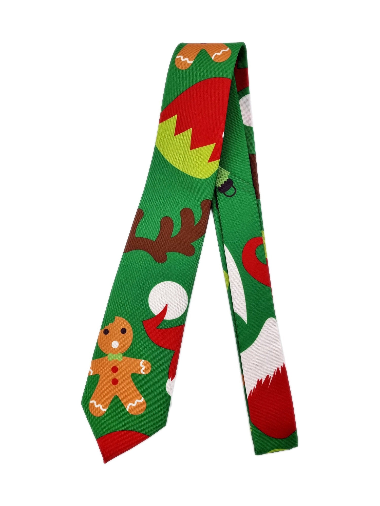 Cravate de Noël "Bonhomme en pain d'épices"
