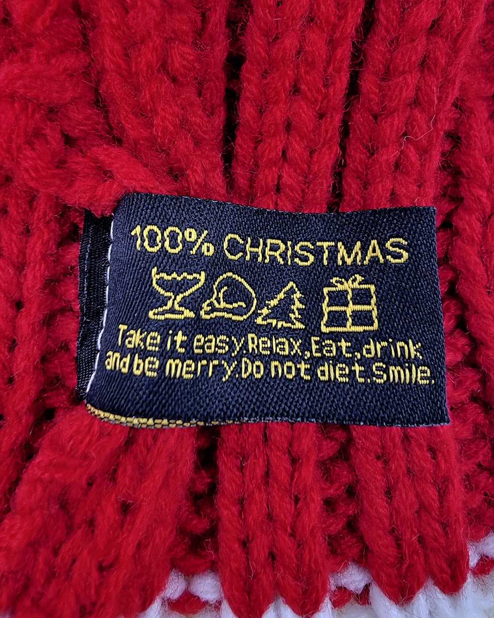Knitted Santa Hat Classic Red & White