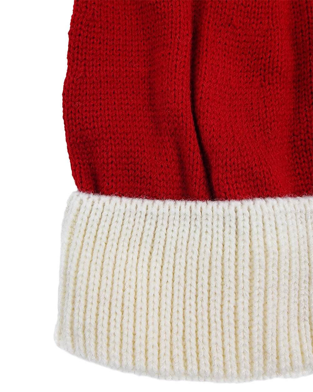 Flat knitted Santa Hat Classic Red & White