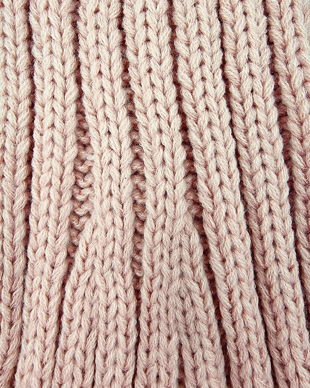 Bonnet de Père Noël Tricoté, rose poudré
