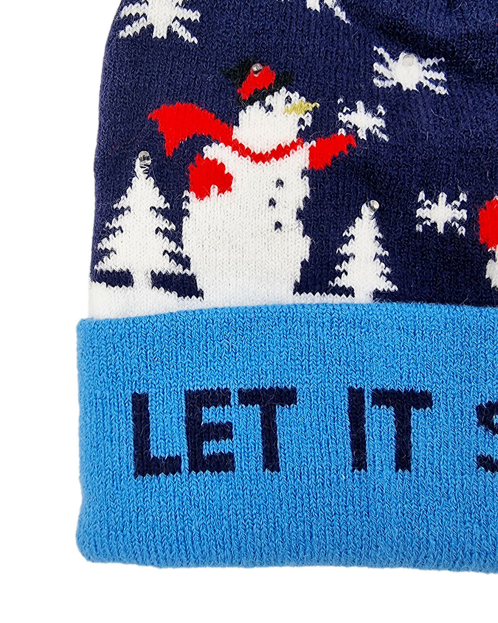 Bonnet de Noël clignotant "Let it Snow!"