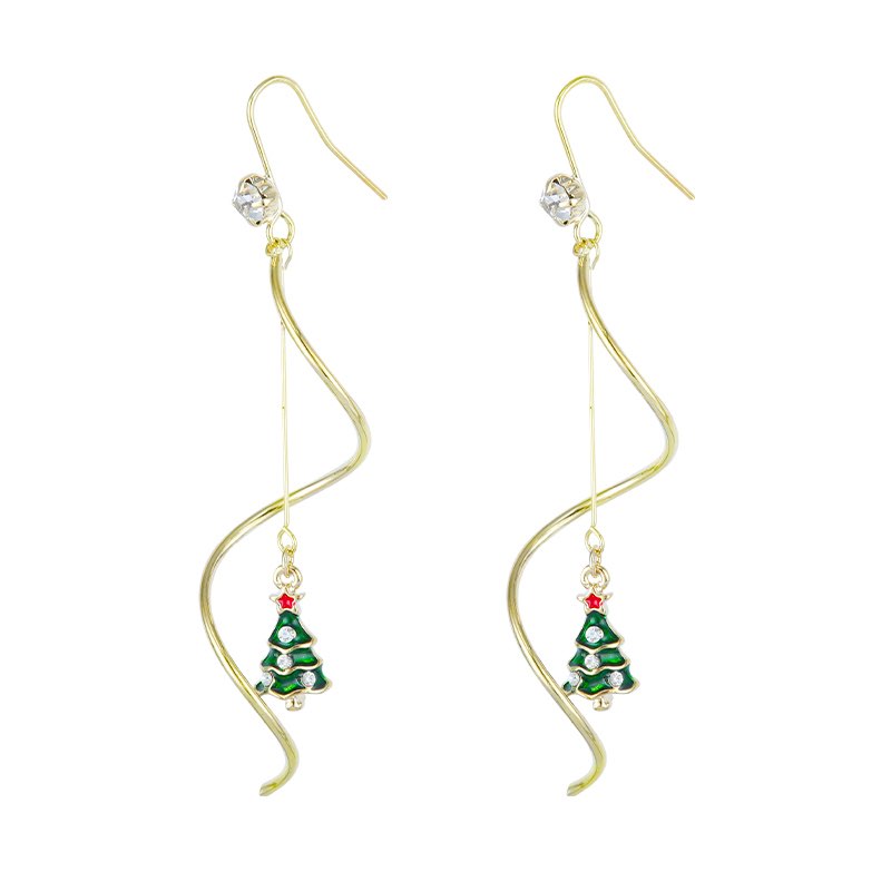 Christmas Earrings "Spirals"