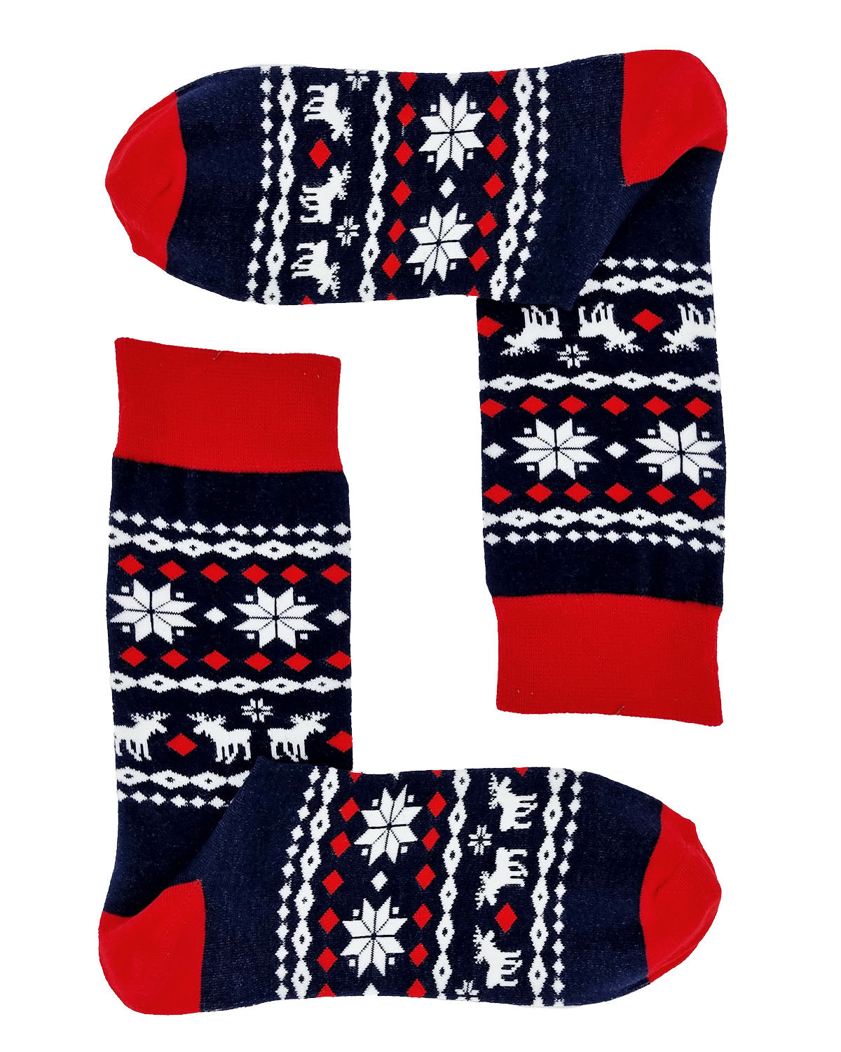 Chaussettes de Noël "Ornements, bleu"