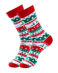 Chaussettes de Noël "Ornements blancs, rouges et verts"