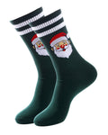 Chaussettes de tennis "Le père Noël" vertes