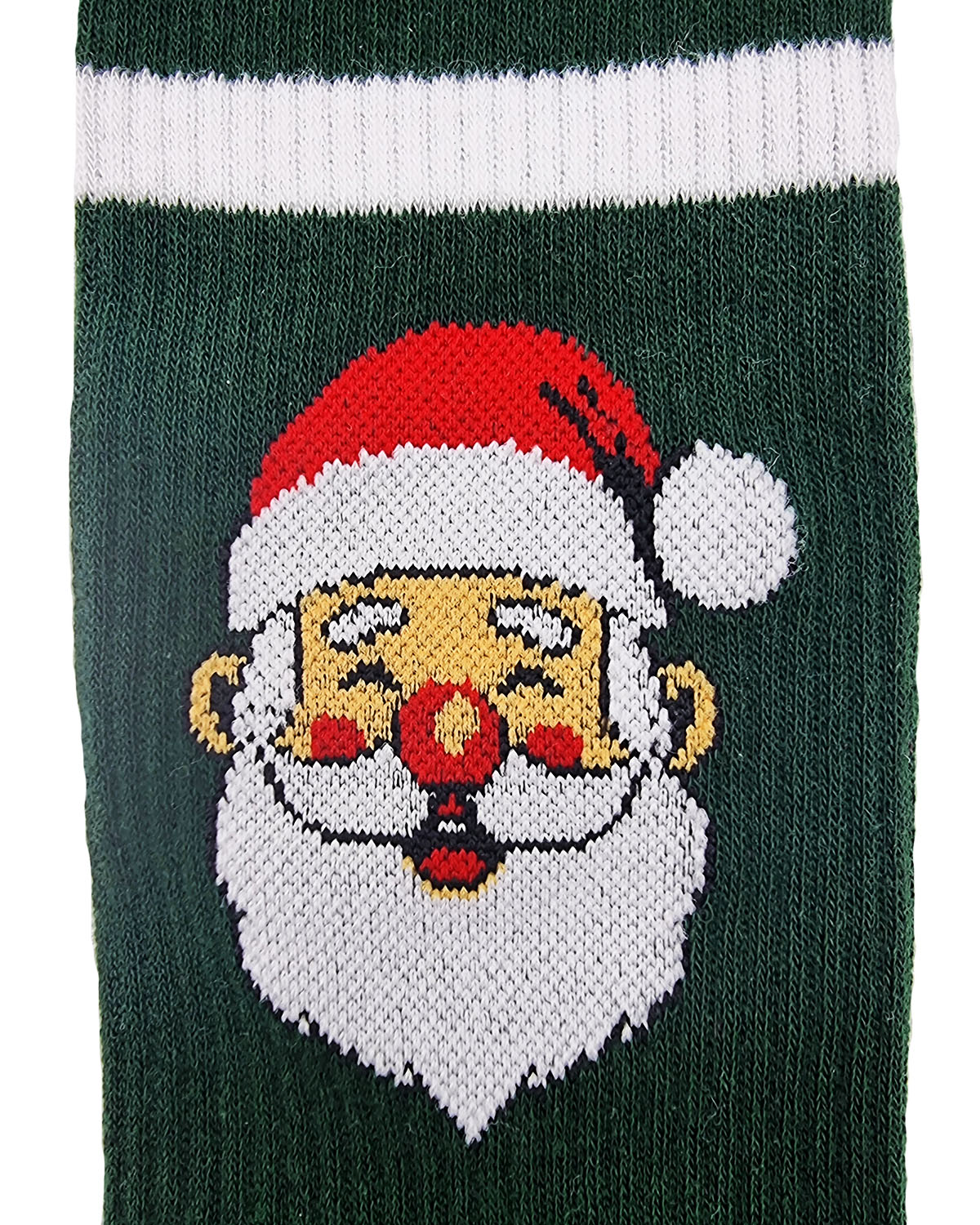 Chaussettes de tennis "Le père Noël" vertes