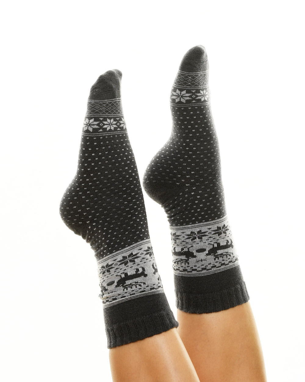 "Reindeer" wool socks