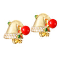 Boucles d'oreilles à clips "Chapeau de Père Noël"