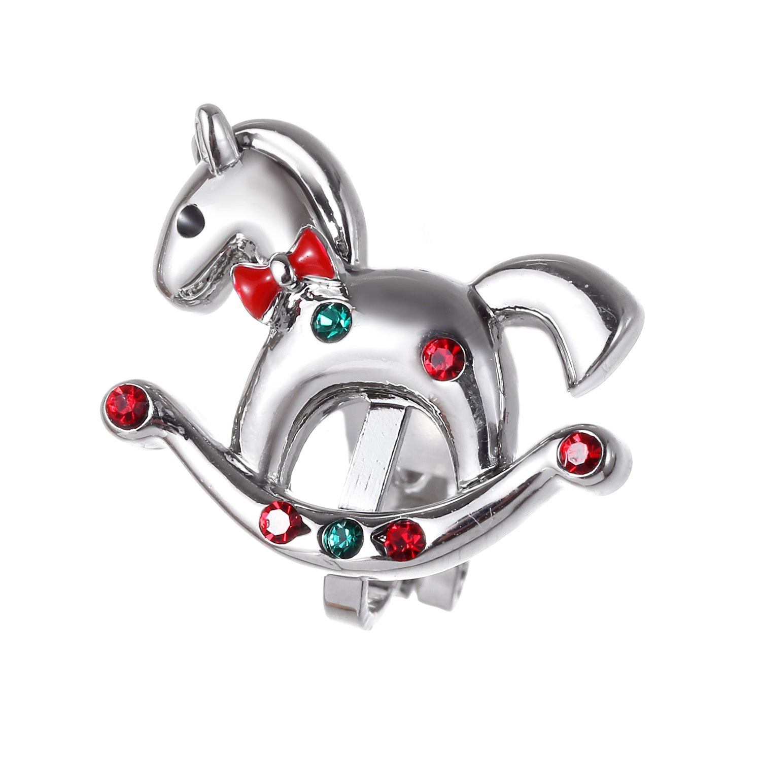 Boucles d'oreilles à clips "Cheval à bascule"