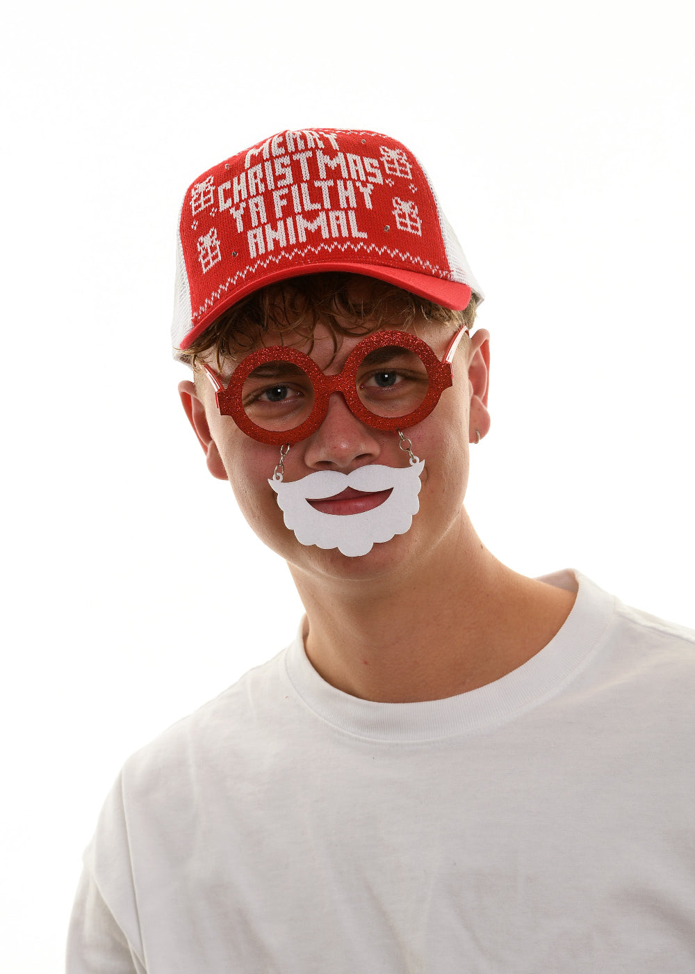 Lunettes de Noël "Barbe du Père Noël"