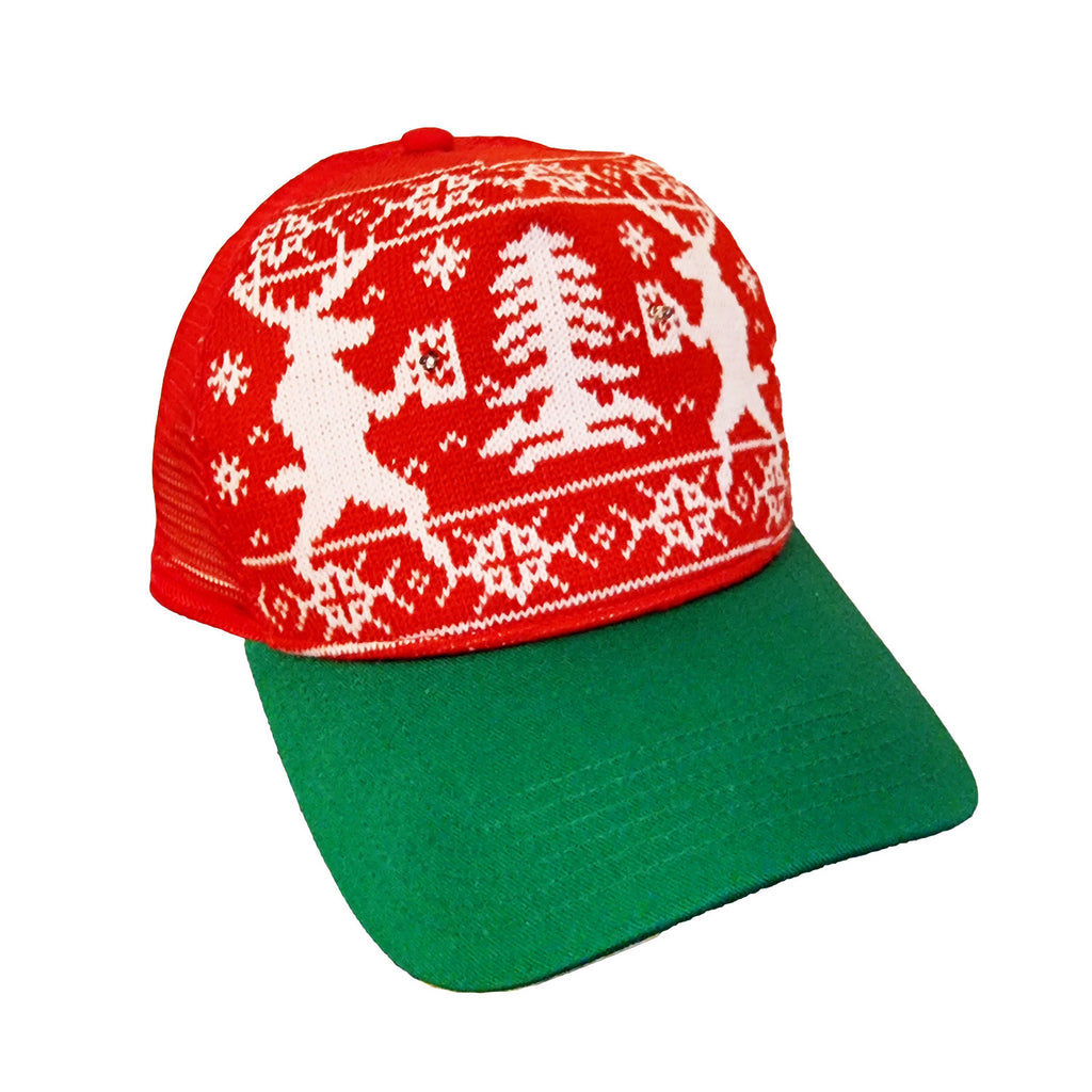 Casquette "Cheers, renne" avec lumières clignotantes