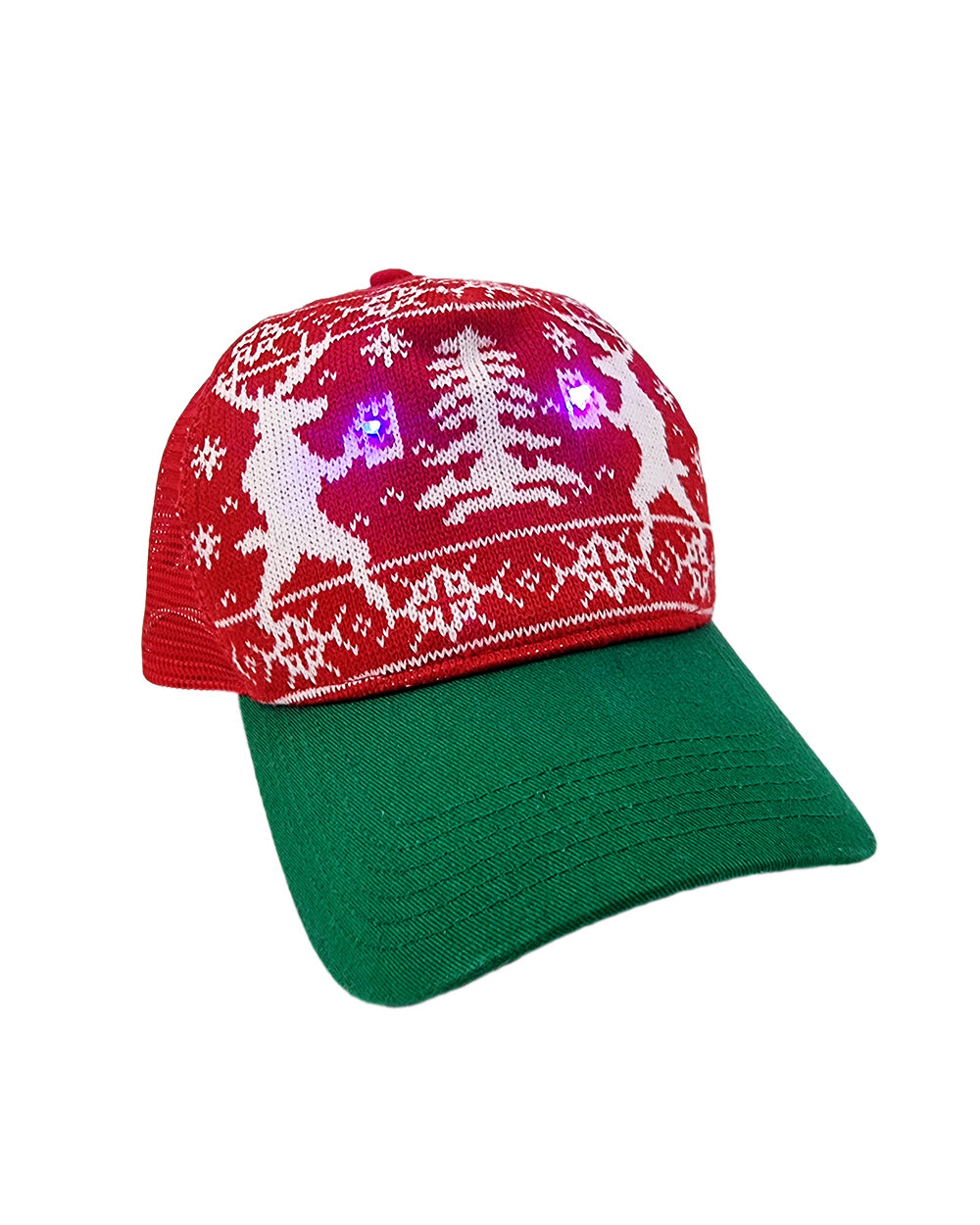 Casquette "Cheers, renne" avec lumières clignotantes
