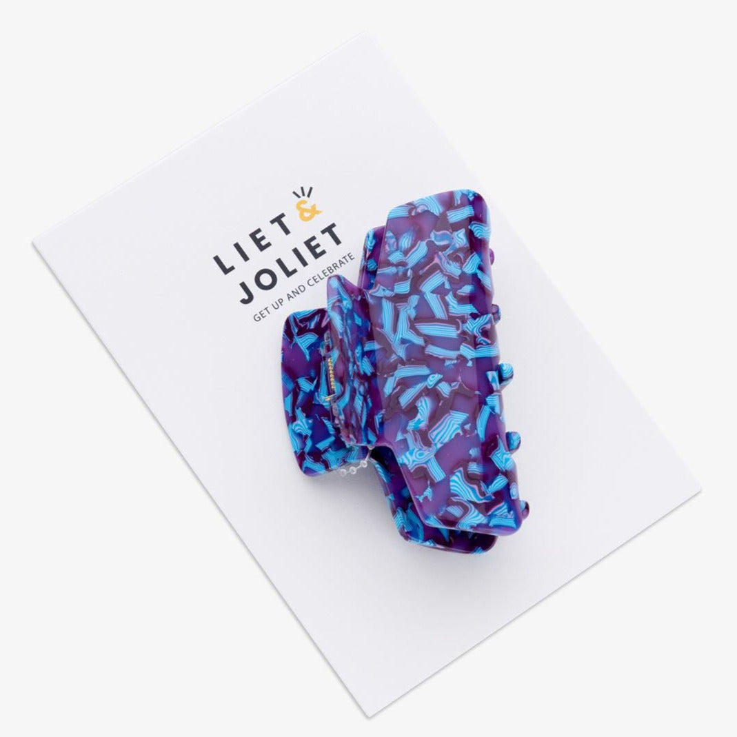 Hair clip "Megan", purple/blue