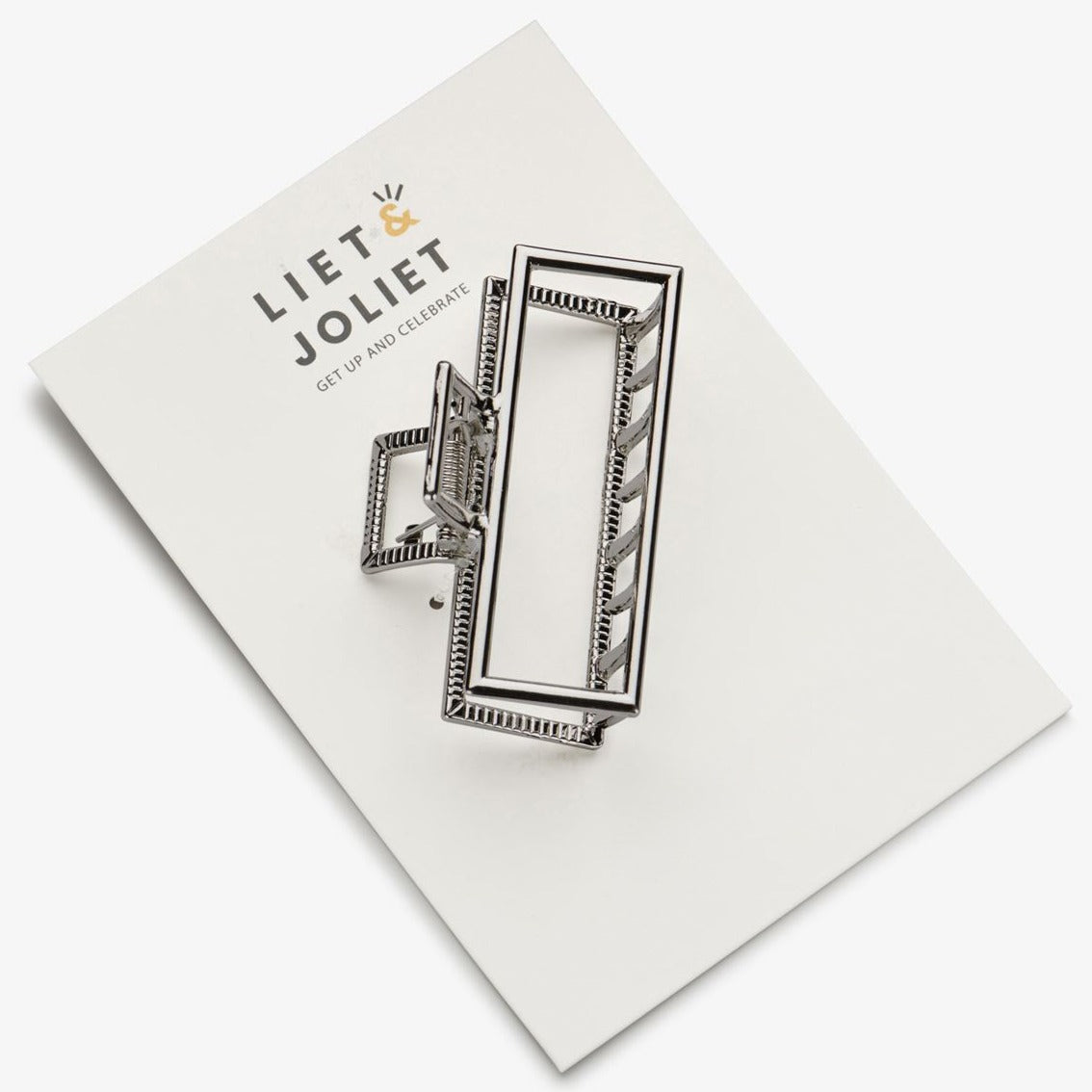 "Gracie" hair clip, silver