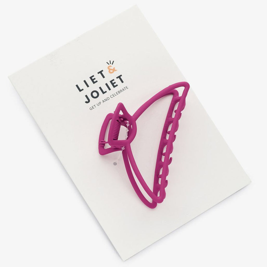 "Caro" hair clip, fuchsia