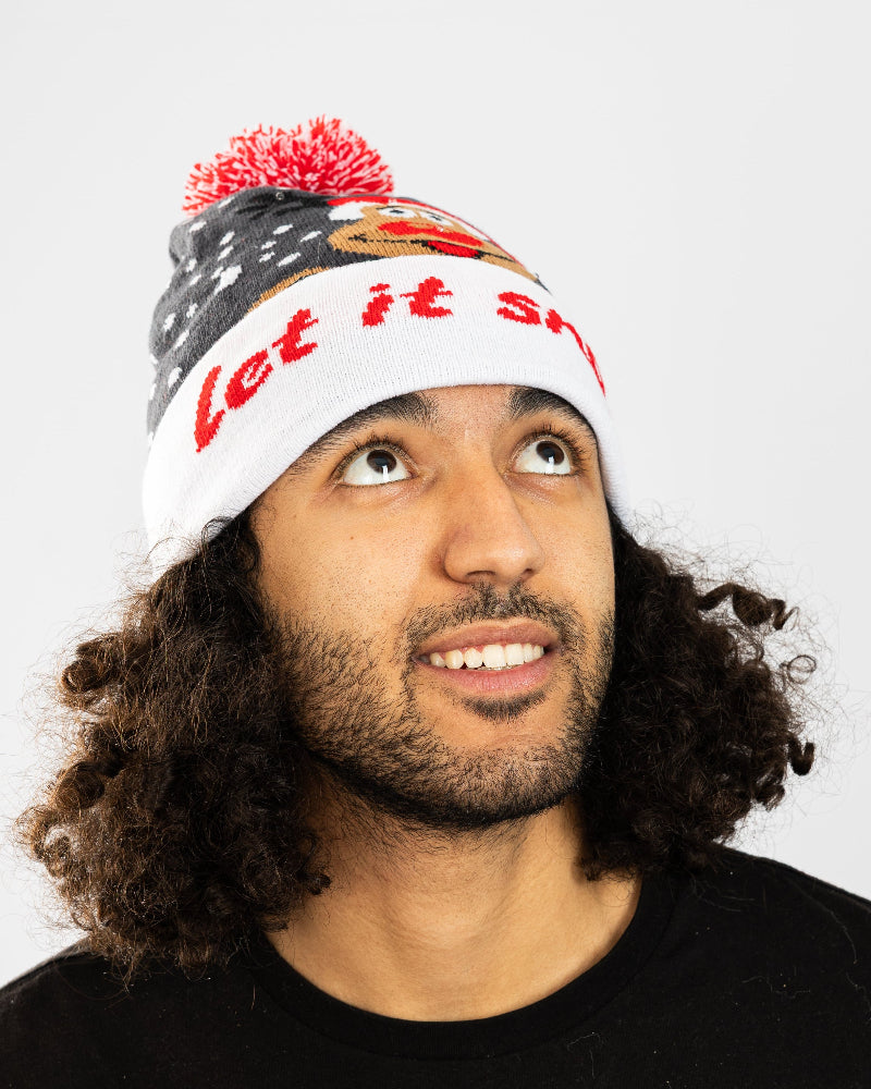 Let it Snow Flashing Christmas Hat