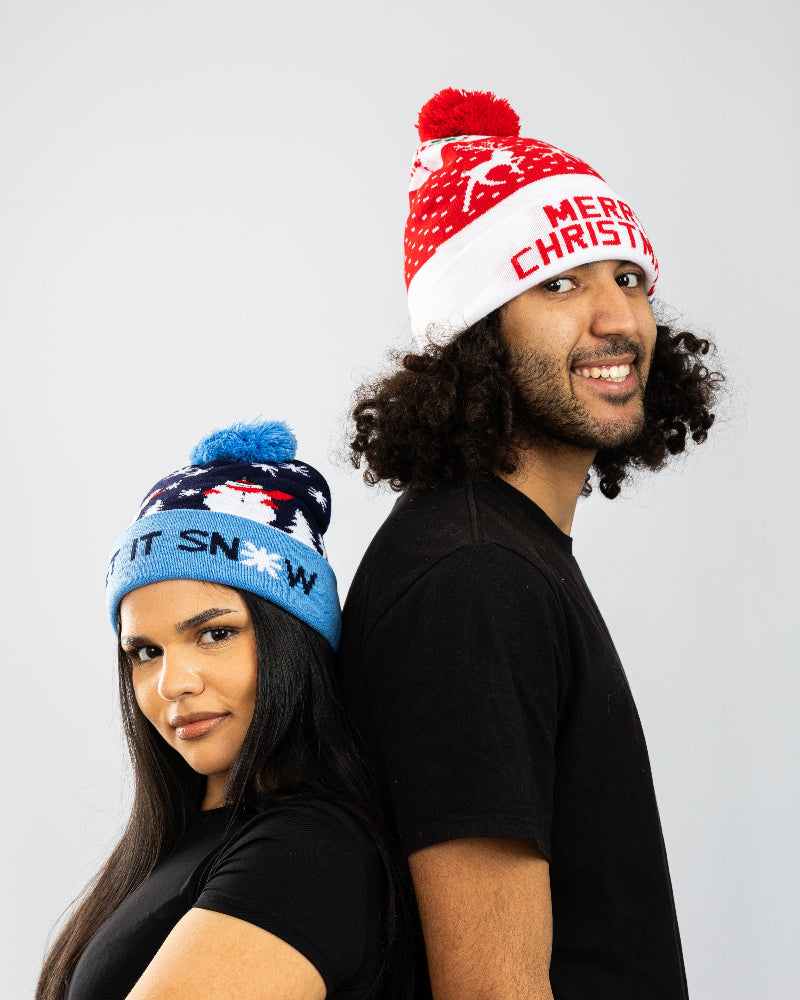 Flashing Santa Hat “Let it Snow!”