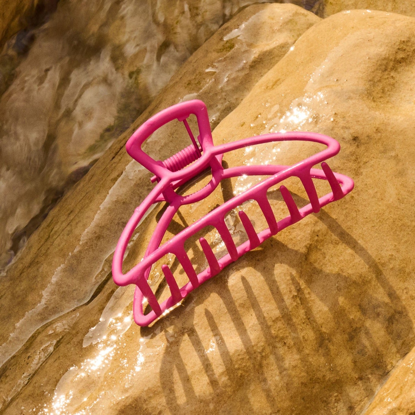 Pince à cheveux "Caro", fuchsia