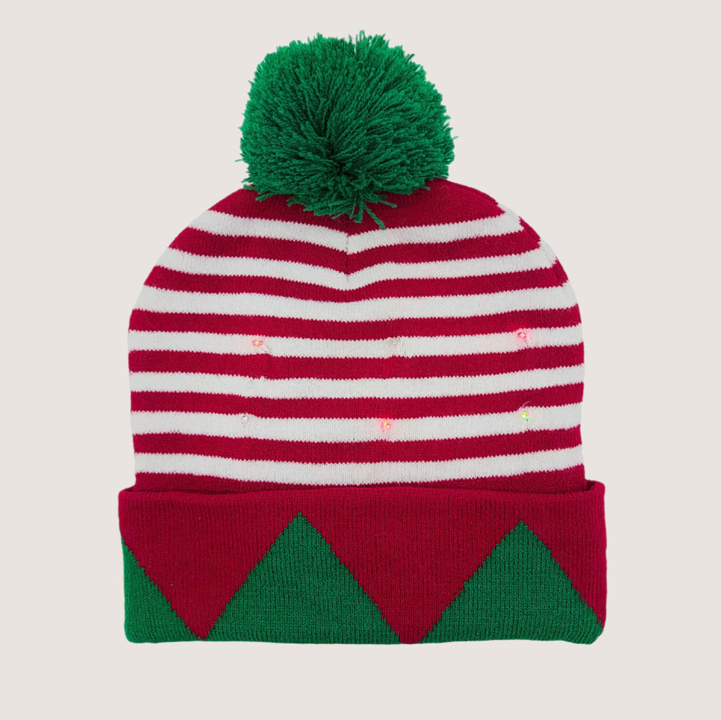 Flashing Christmas Beanie "Classic Blue" 