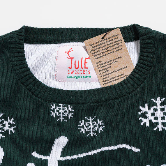 Gingerbread man Christmas sweater, ORGANIC cotton