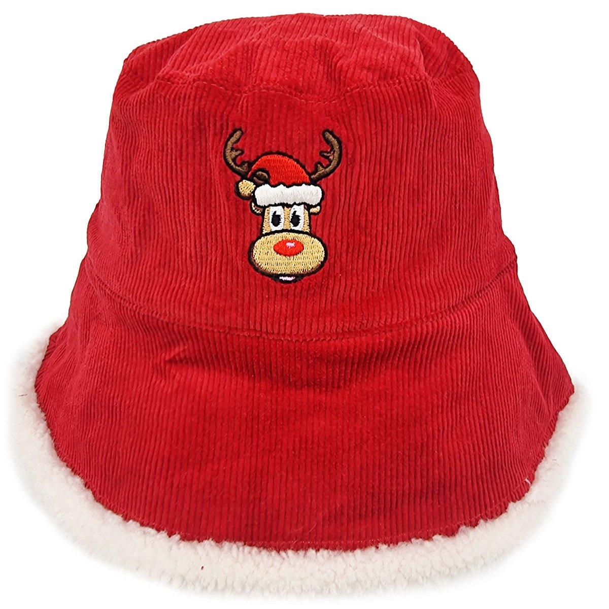 Reversible "Rudolph the Reindeer" bucket hat