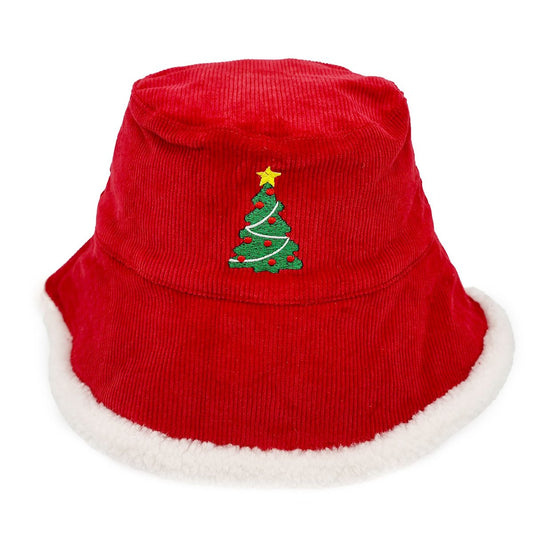 Reversible "Christmas Tree" Bucket Hat