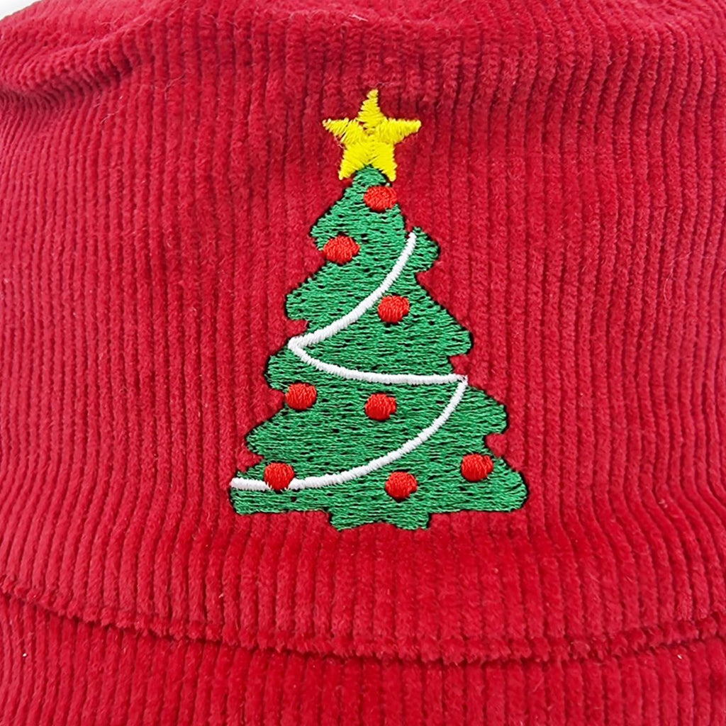 Chapeau bob "Arbre de Noël" réversible