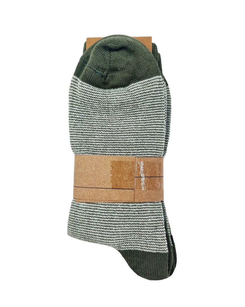 Chaussettes en Laine à rayures vertes, lot de 2 paires