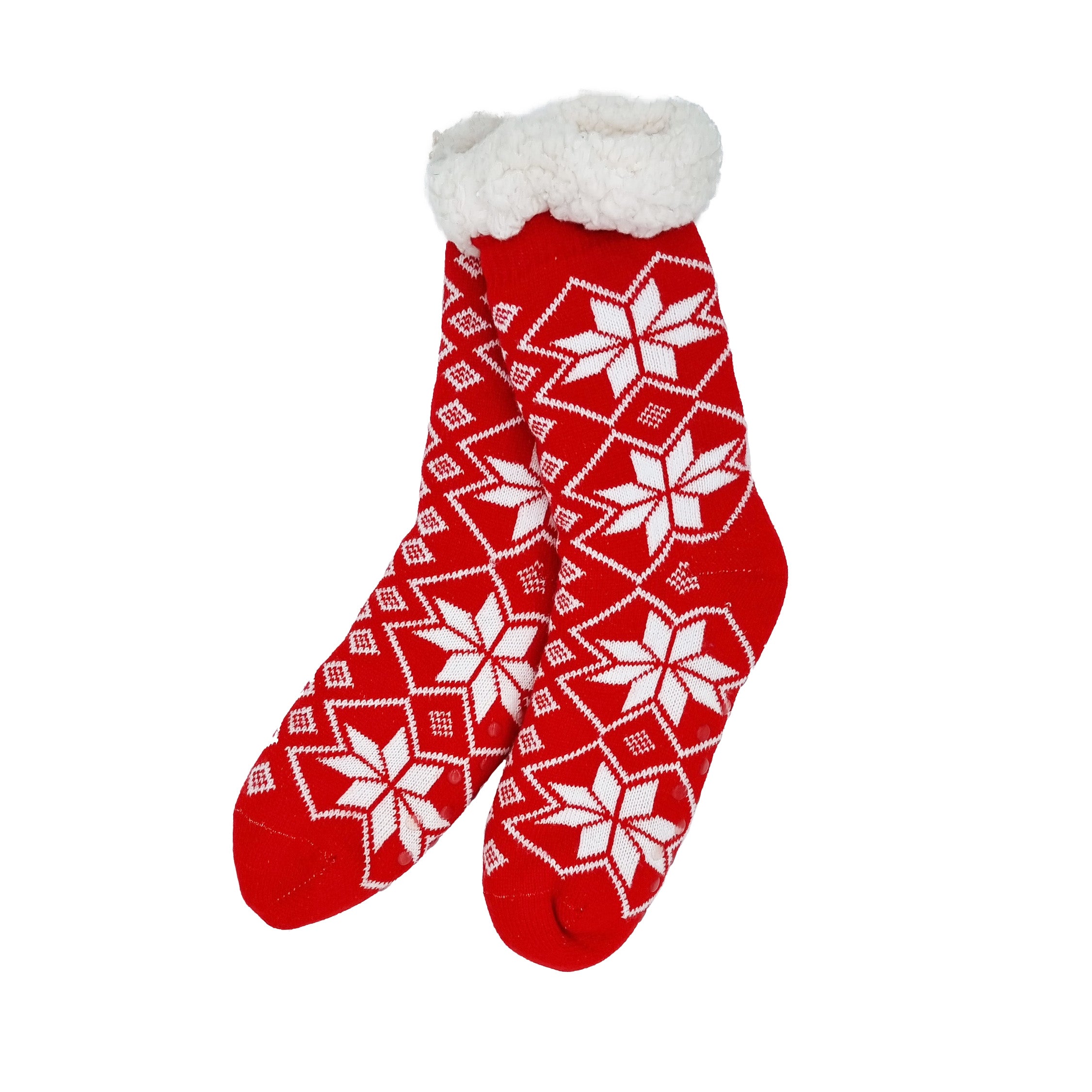 Chaussettes antidérapantes Classic rouges