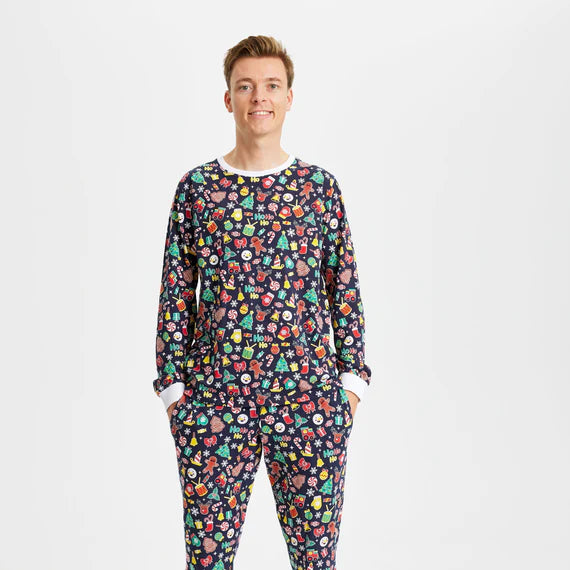 "Crazy" organic cotton Christmas pajamas