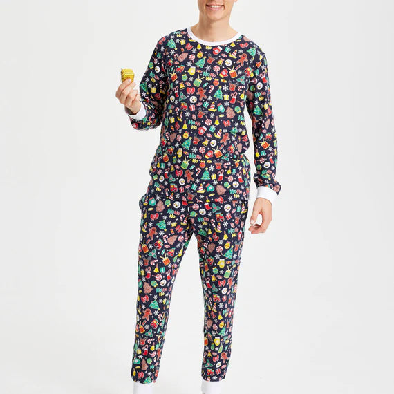 "Crazy" organic cotton Christmas pajamas