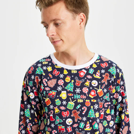 "Crazy" organic cotton Christmas pajamas