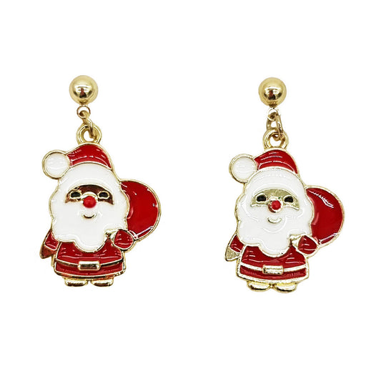 Boucles d'Oreilles "Le père Noël"