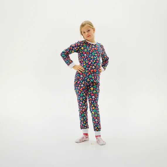 Children's Christmas pajamas "Crazy" organic cotton