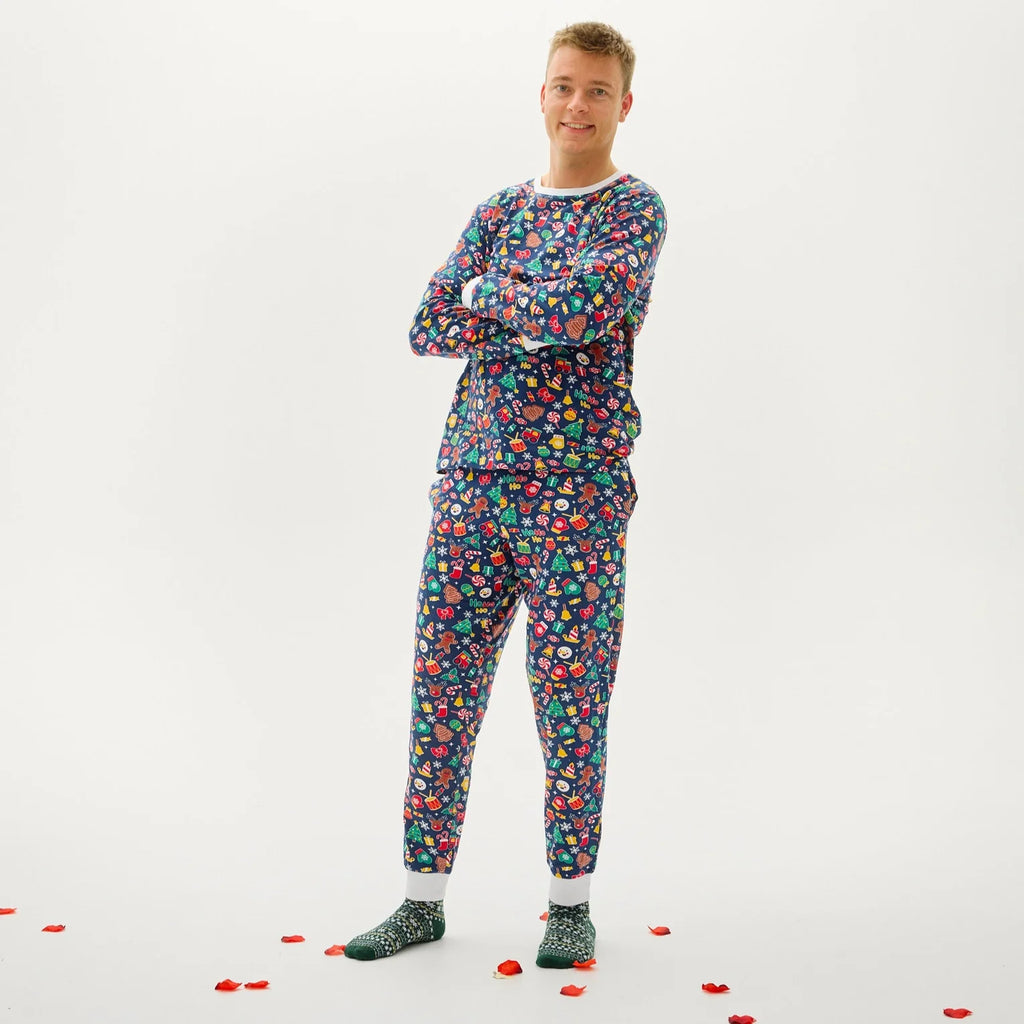 "Crazy" organic cotton Christmas pajamas
