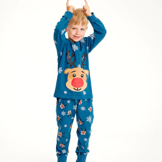 Children's Christmas pajamas "Rudolph" organic cotton